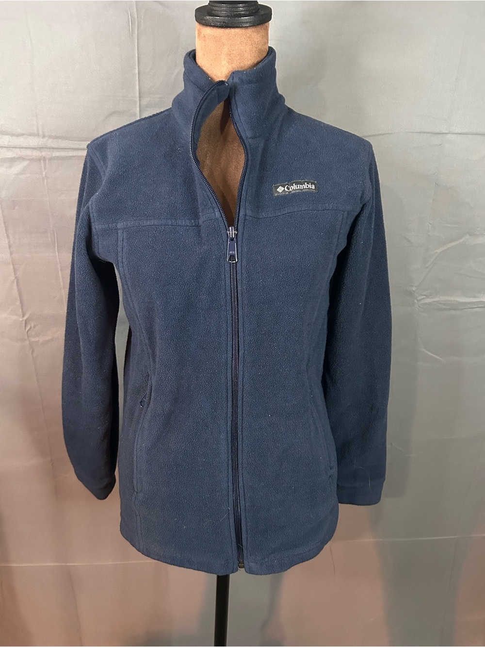 Columbia Women's Dark Navy Full-Zip Fleece Jacket